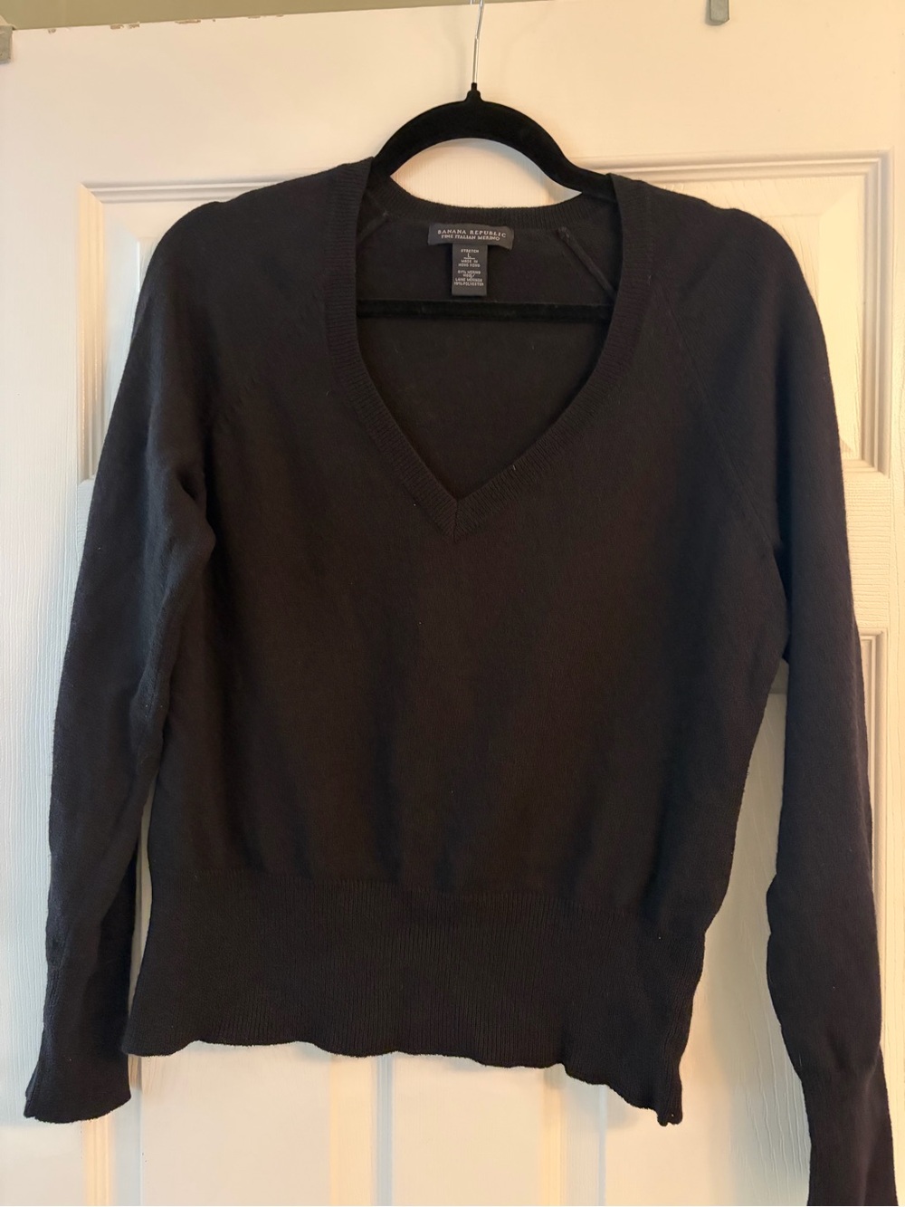 Banana Republic V-Neck Black Sweater